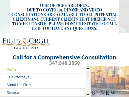 Eiges & Orgel, PLLC New York City,  Office
