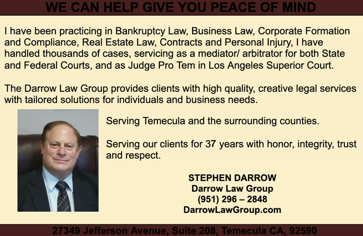 Darrow Law Group APC Temecula, CA Office