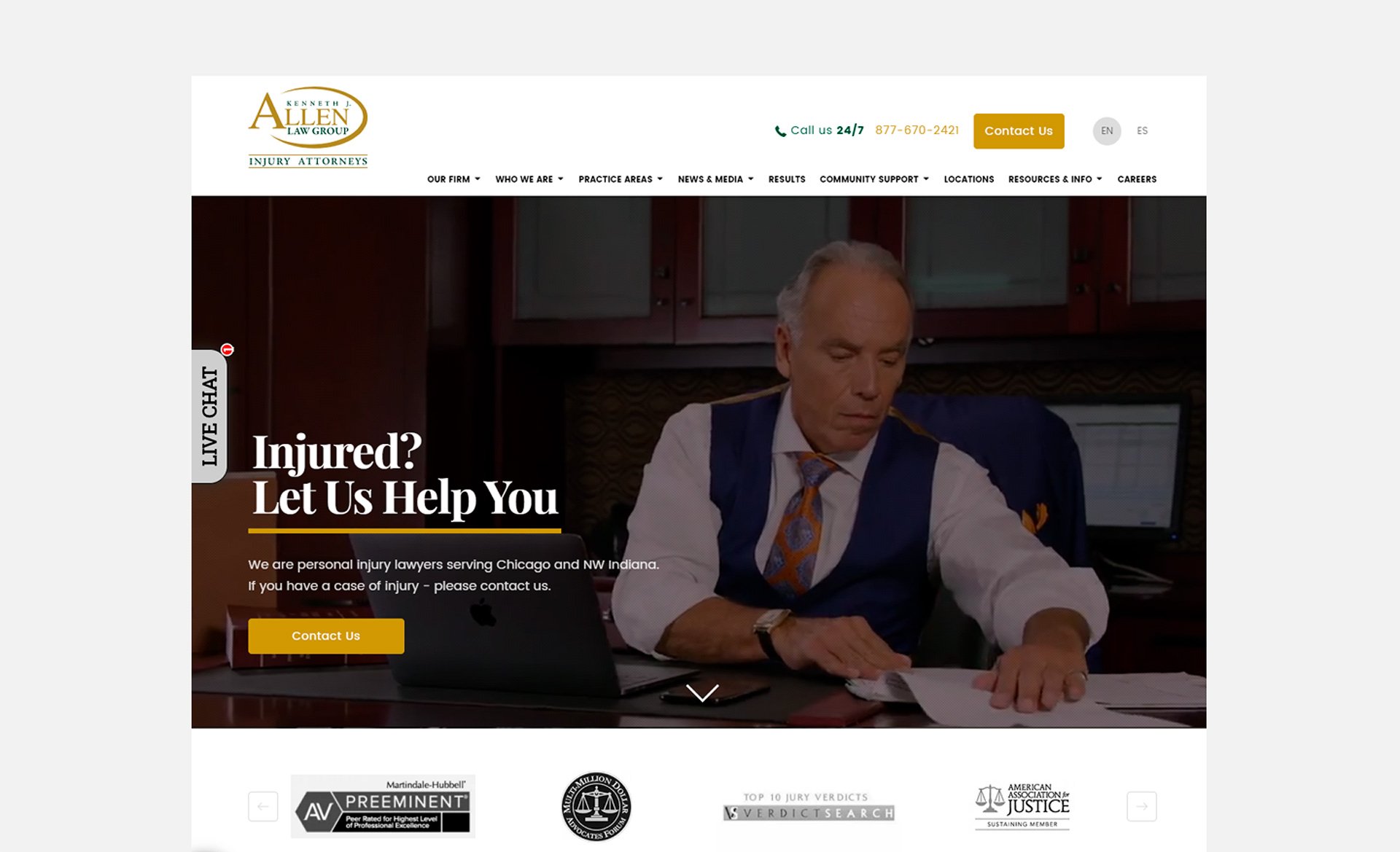 Kenneth J. Allen Law Group Chicago, IL Office