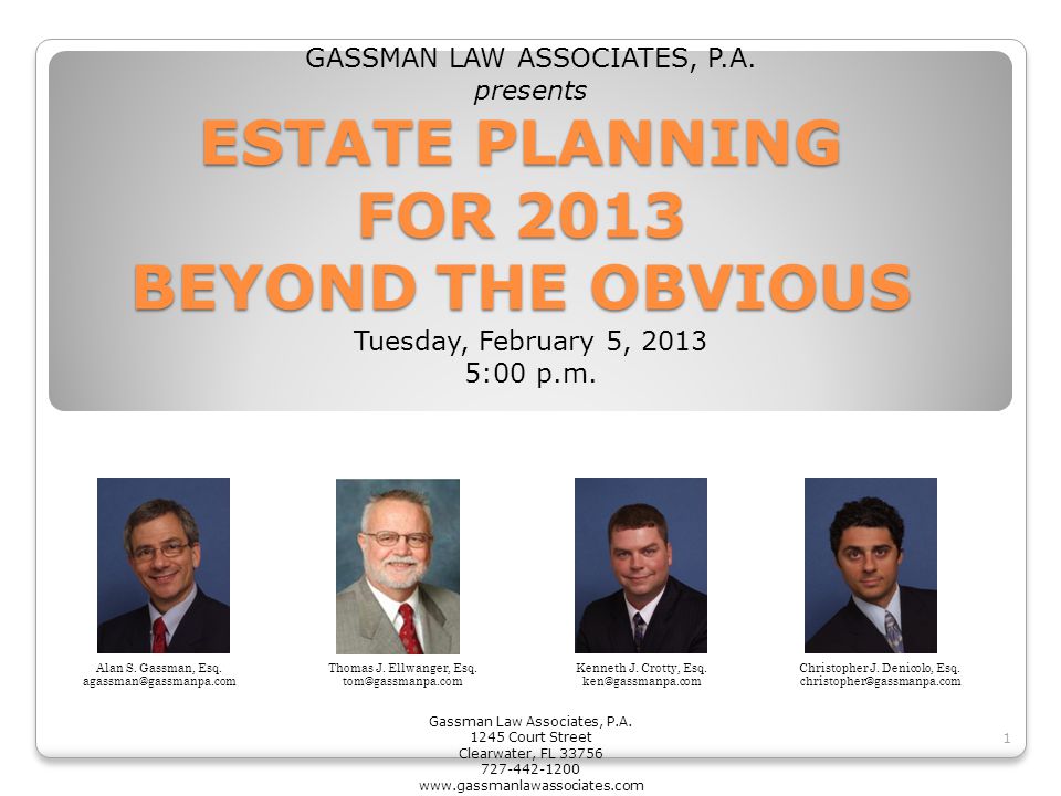 Gassman Law Associates, P.A Clearwater,  Office