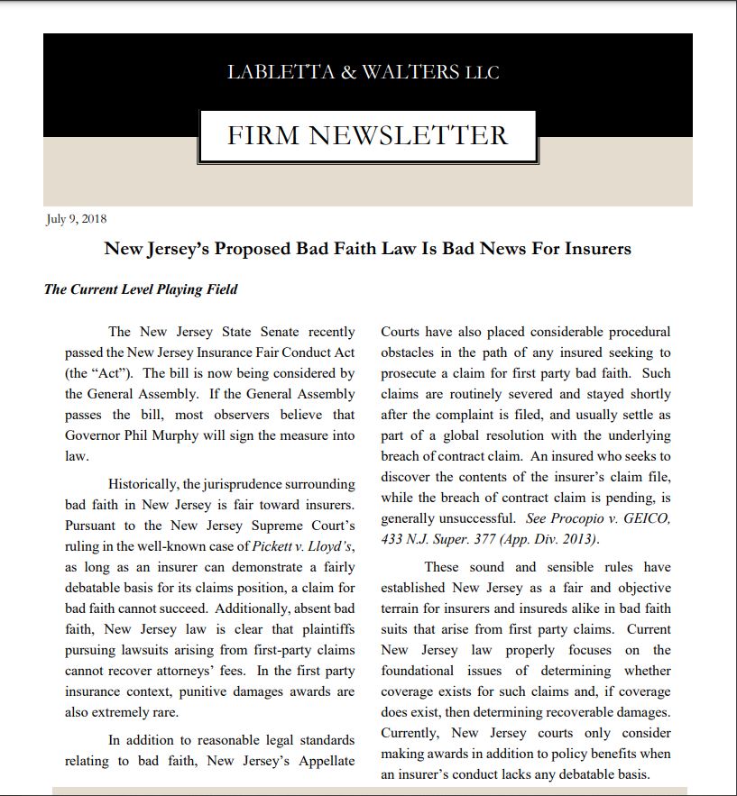 LaBletta & Walters LLC Red Bank, NJ Office