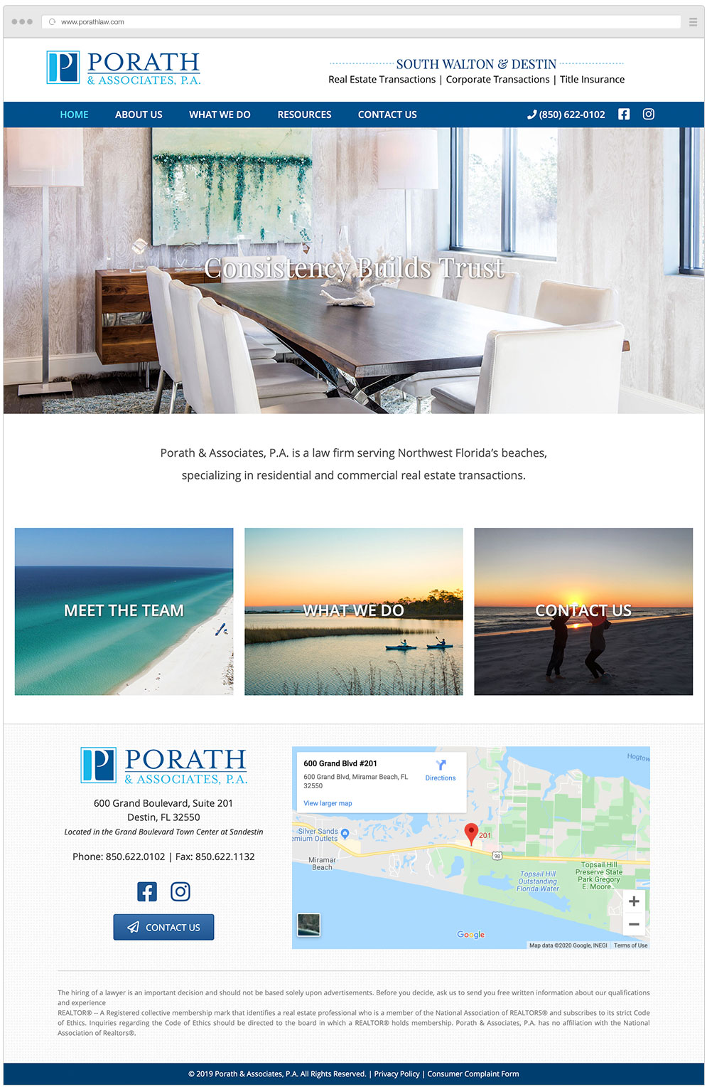 Porath & Associates, P.A Destin,  Office