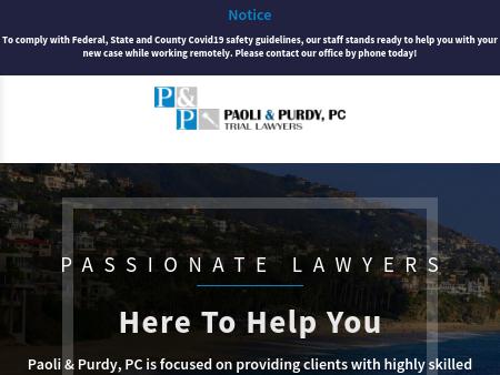 PAOLI & PURDY, LLP LAW FIRM Irvine, CA Office
