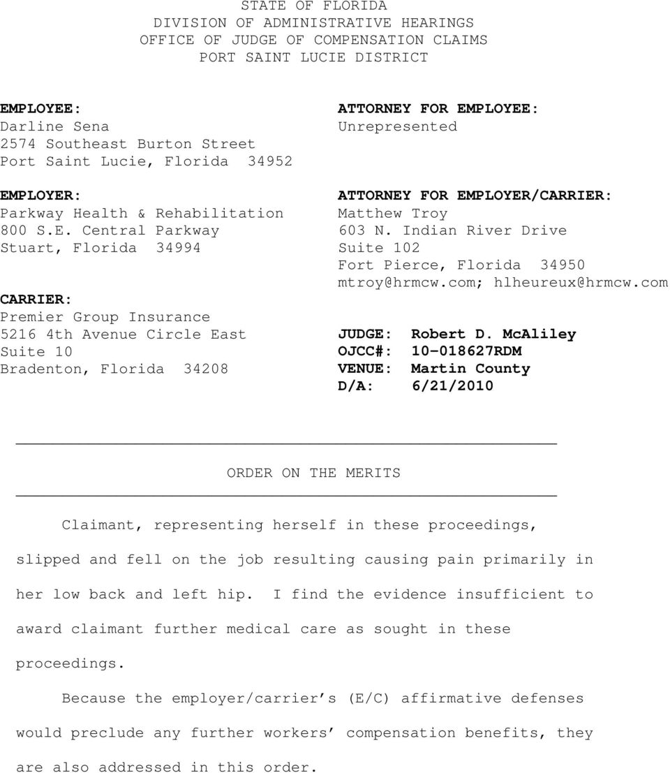 Hurley, Rogner, Miller, Cox & Waranch, P.A Fort Pierce, FL Office