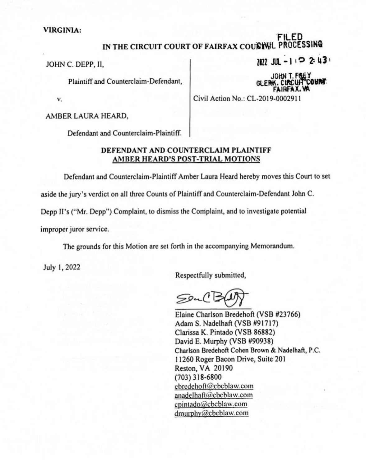 Charlson Bredehoft Cohen & Brown Reston, VA Office