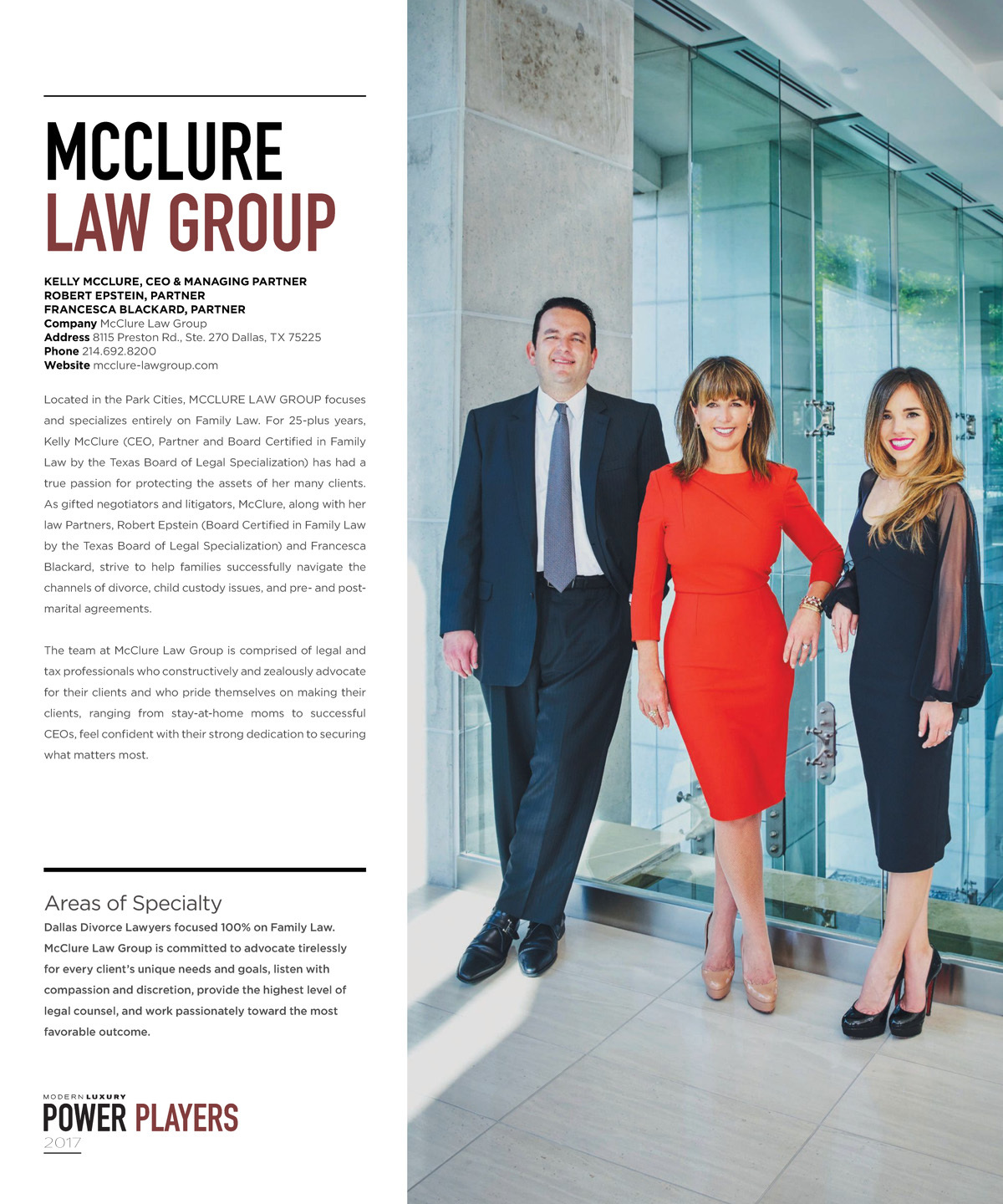 McClure Law Group Dallas, United States Office