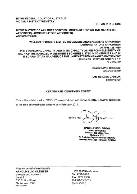 Slater & Gordon (UK) LLP Glen Waverley, Australia Office