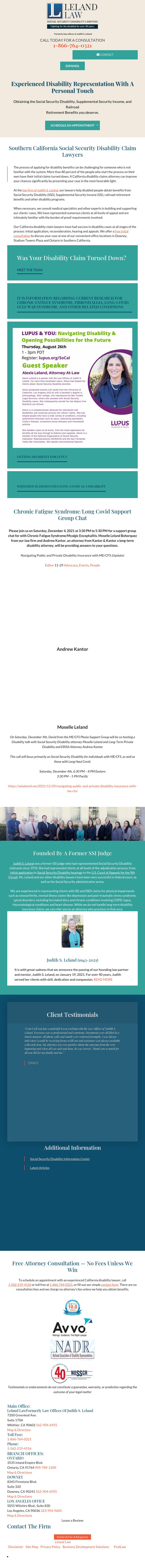 Law Offices of Judith S. Leland, APLC Downey, CA Office