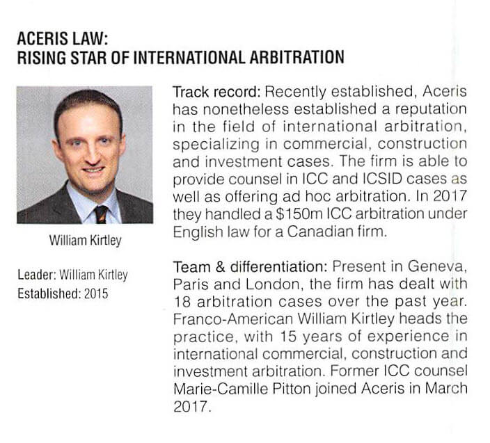 Aceris Law LLC London, United Kingdom Office