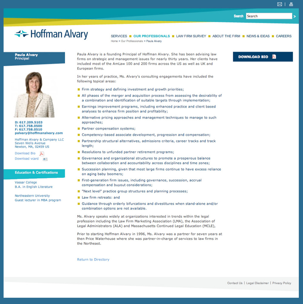 Hoffman Alvary & Company LLC Newton,  Office