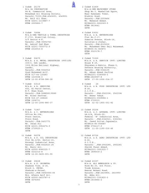 Usmani & Iqbal Karachi, Pakistan Office