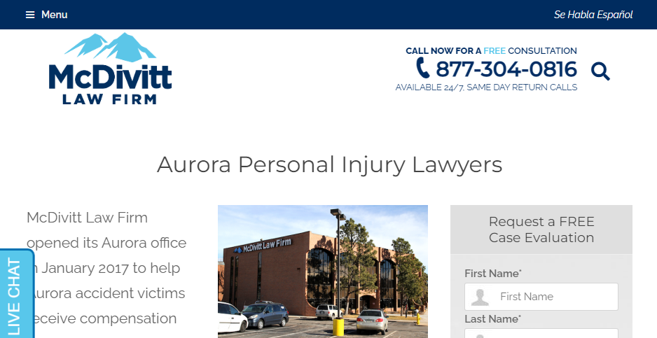 McDivitt Law Firm Aurora, CO Office