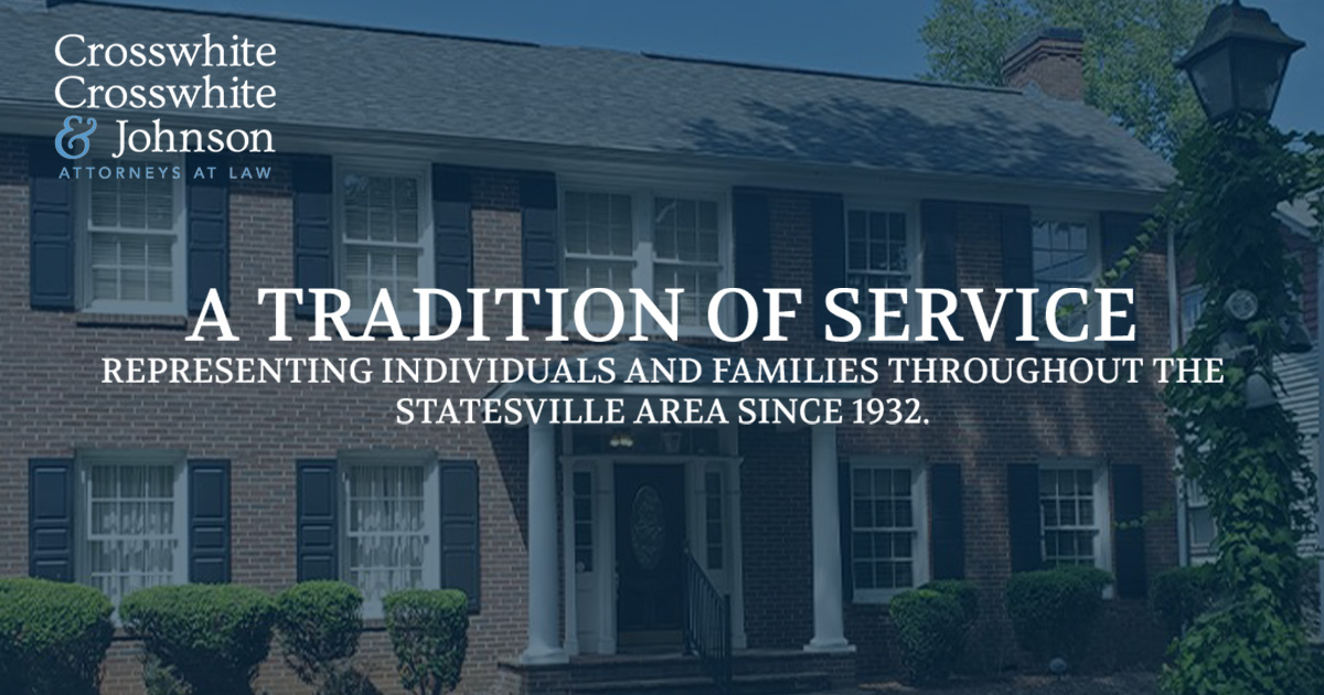 Crosswhite, Crosswhite, Ashley & Johnson, PLLC Statesville, NC Office