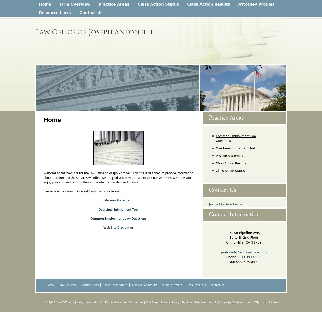 Law Office of Joseph Antonelli Chino Hills, CA Office