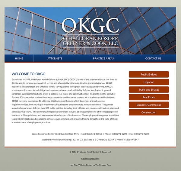 O'Halloran, Kosoff, Geitner & Cook, LLC Northbrook, IL Office