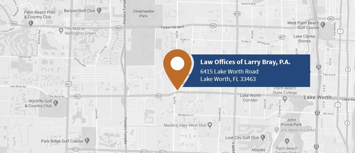 Law Offices of Larry E. Bray, P.A.  Lake Worth, FL Office