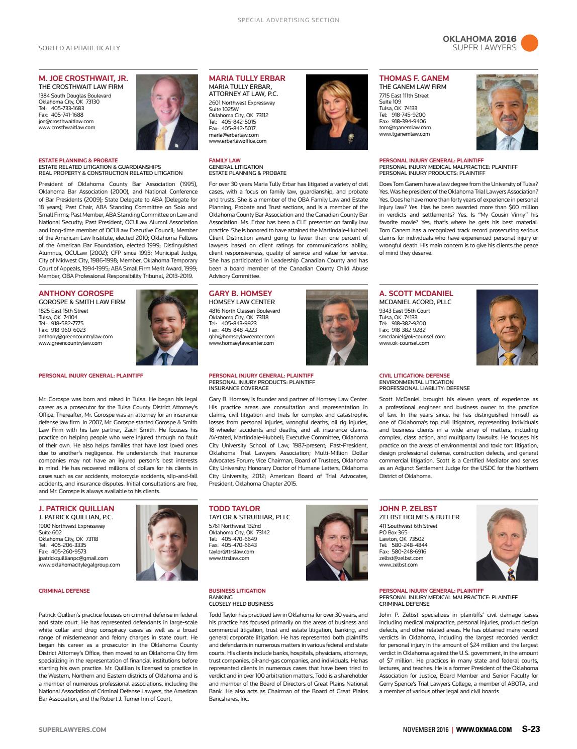 Zelbst, Holmes & Butler Lawton, OK Office