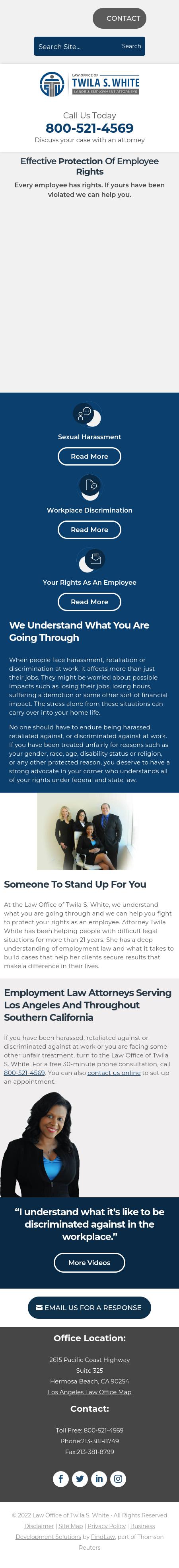 Law Office of Twila S. White Culver City, CA Office