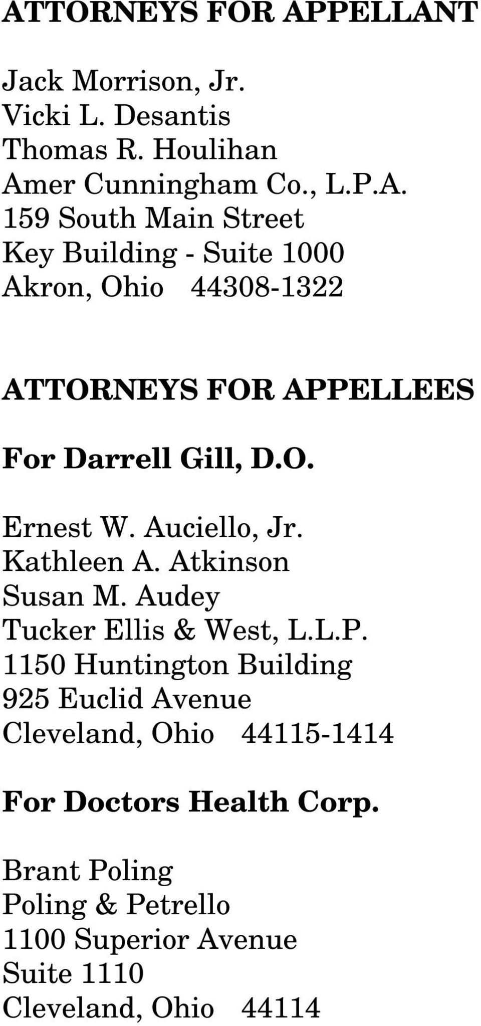 Amer Cunningham Co., L.P.A Akron, OH Office