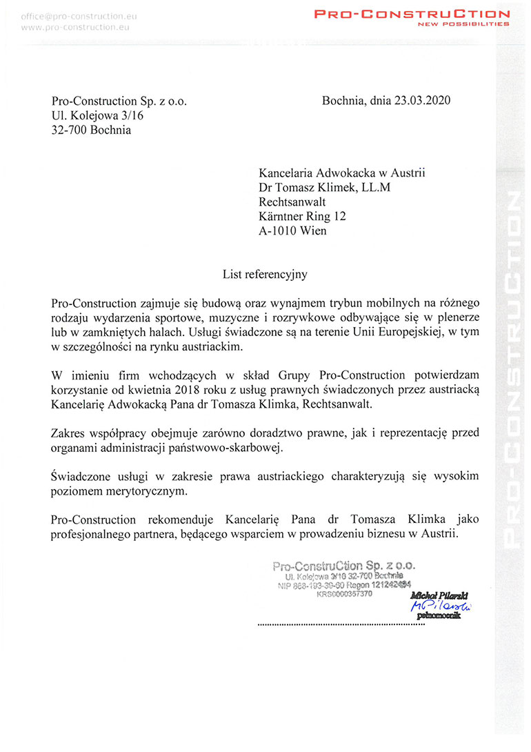 Rautner Rechtsanwalte GmbH Vienna, Austria Office