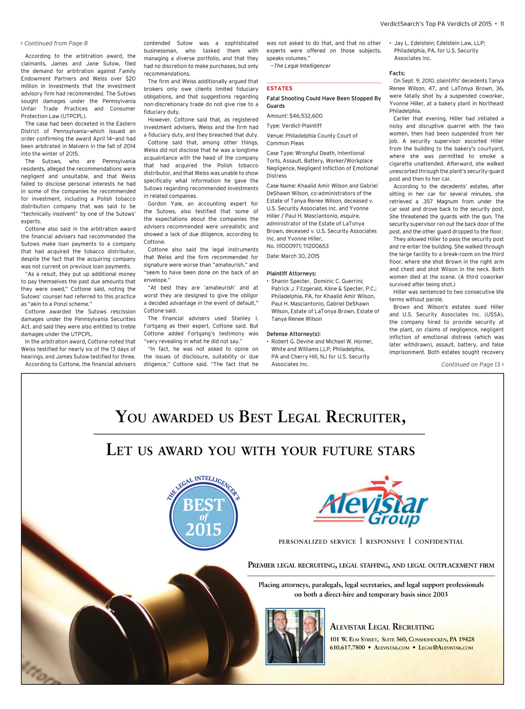 White and Williams LLP Conshohocken, PA Office