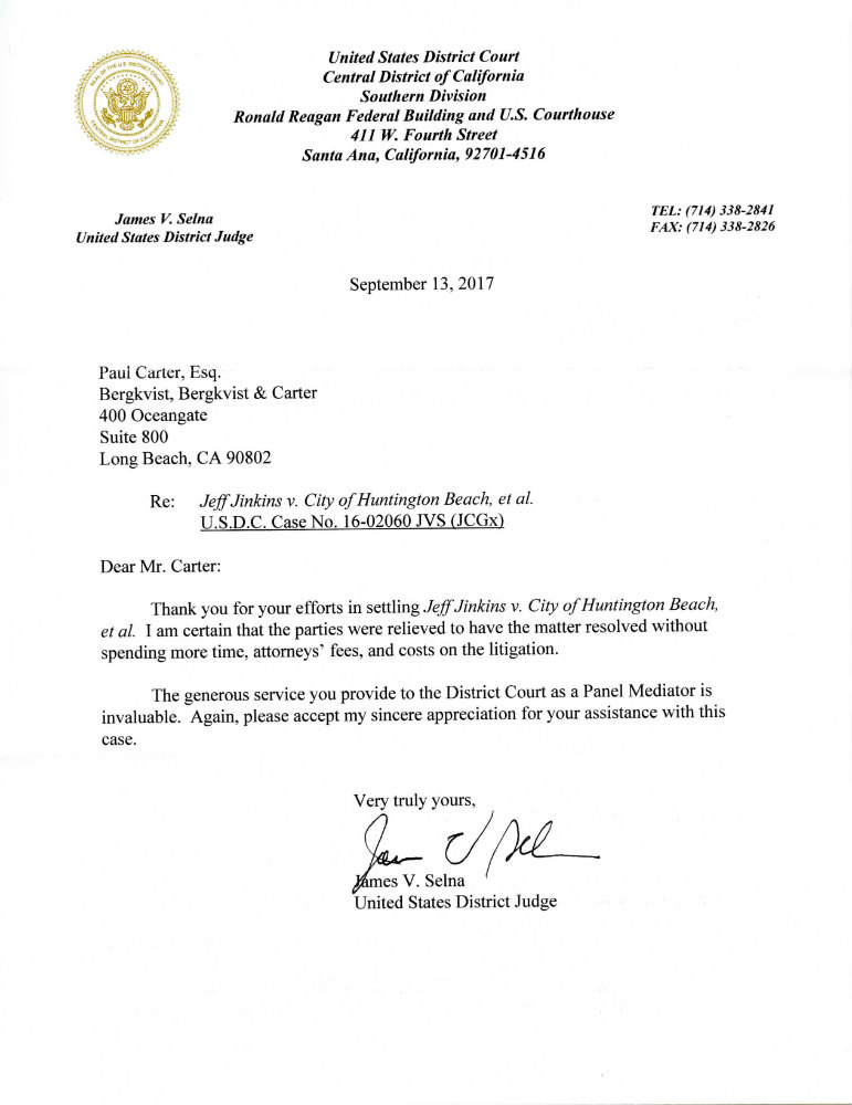 Bergkvist, Bergkvist & Carter, LLP Long Beach, CA Office