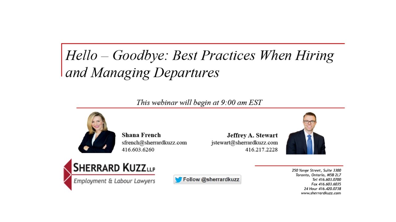 Sherrard Kuzz LLP Toronto, Canada Office