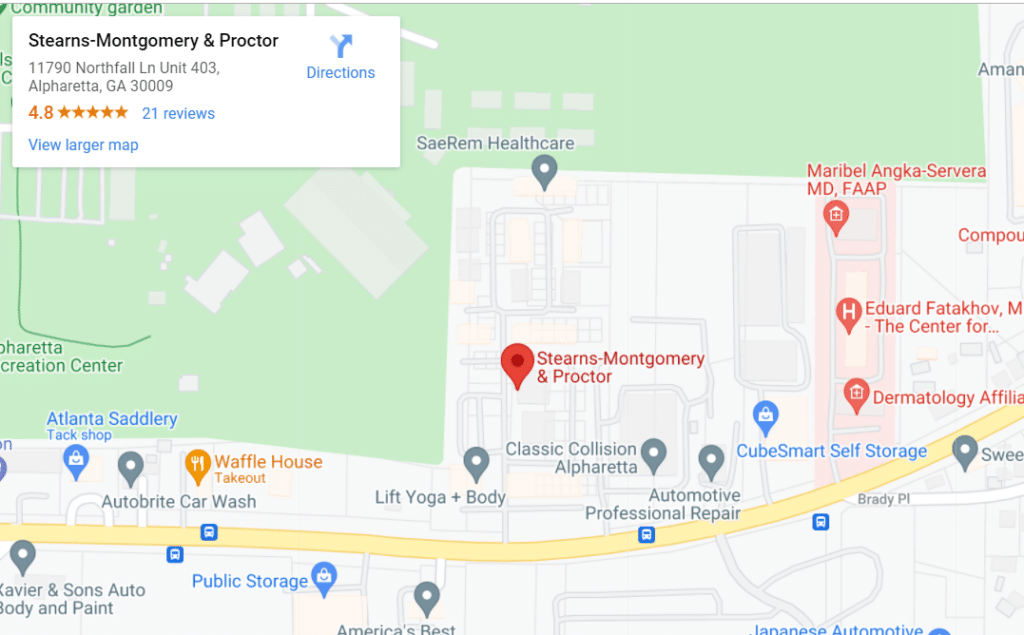 Stearns-Montgomery & Proctor Alpharetta, GA Office