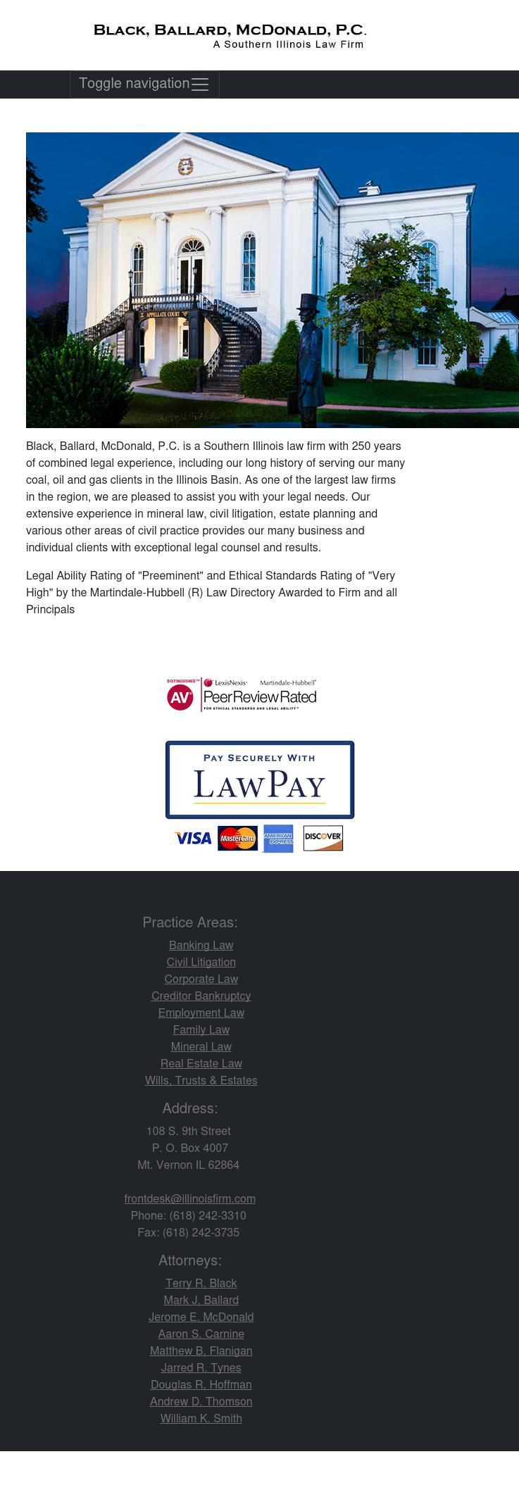 Black, Ballard, McDonald, P.C Mount Vernon, IL Office