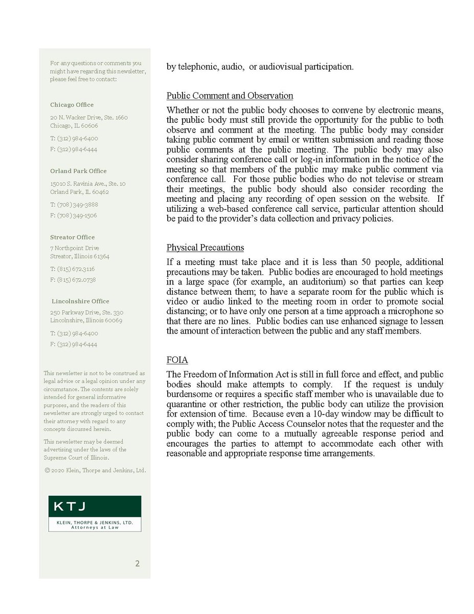 Klein, Thorpe & Jenkins, Ltd Orland Park, United States Office