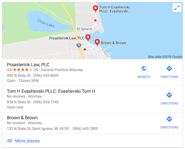 Brown & Brown PC St. Ignace, United States Office