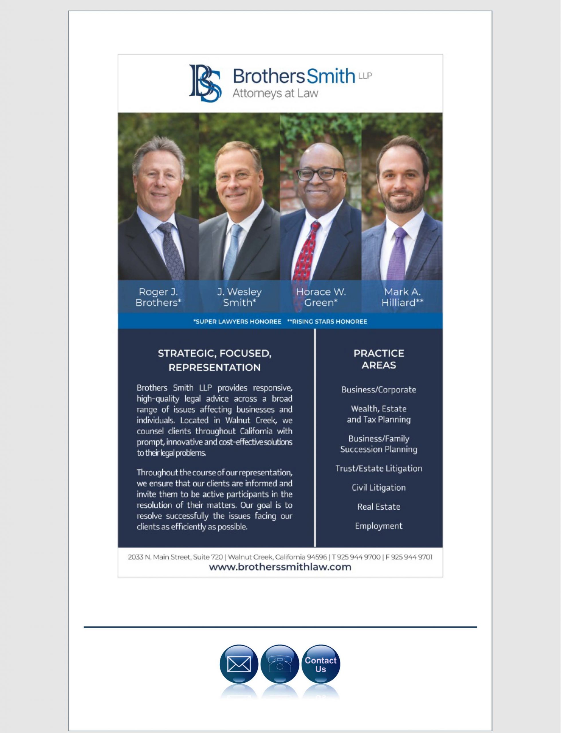 Brothers Smith LLP Walnut Creek, CA Office