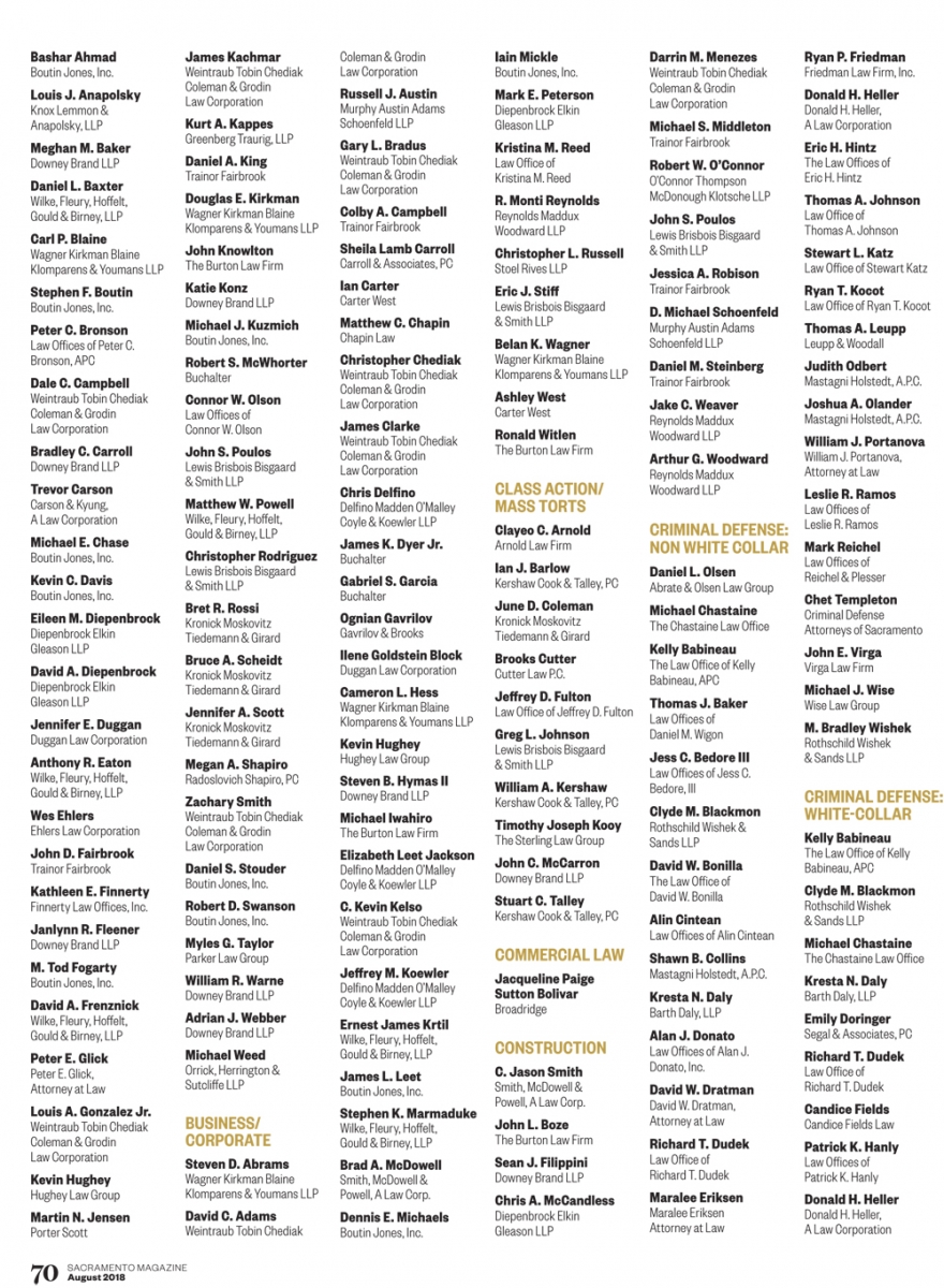 Rothschild, Wishek & Sands, L.L.P Sacramento, CA Office