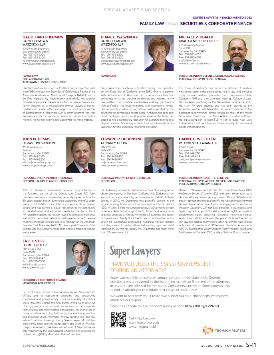 Bartholomew & Wasznicky LLP Sacramento, CA Office