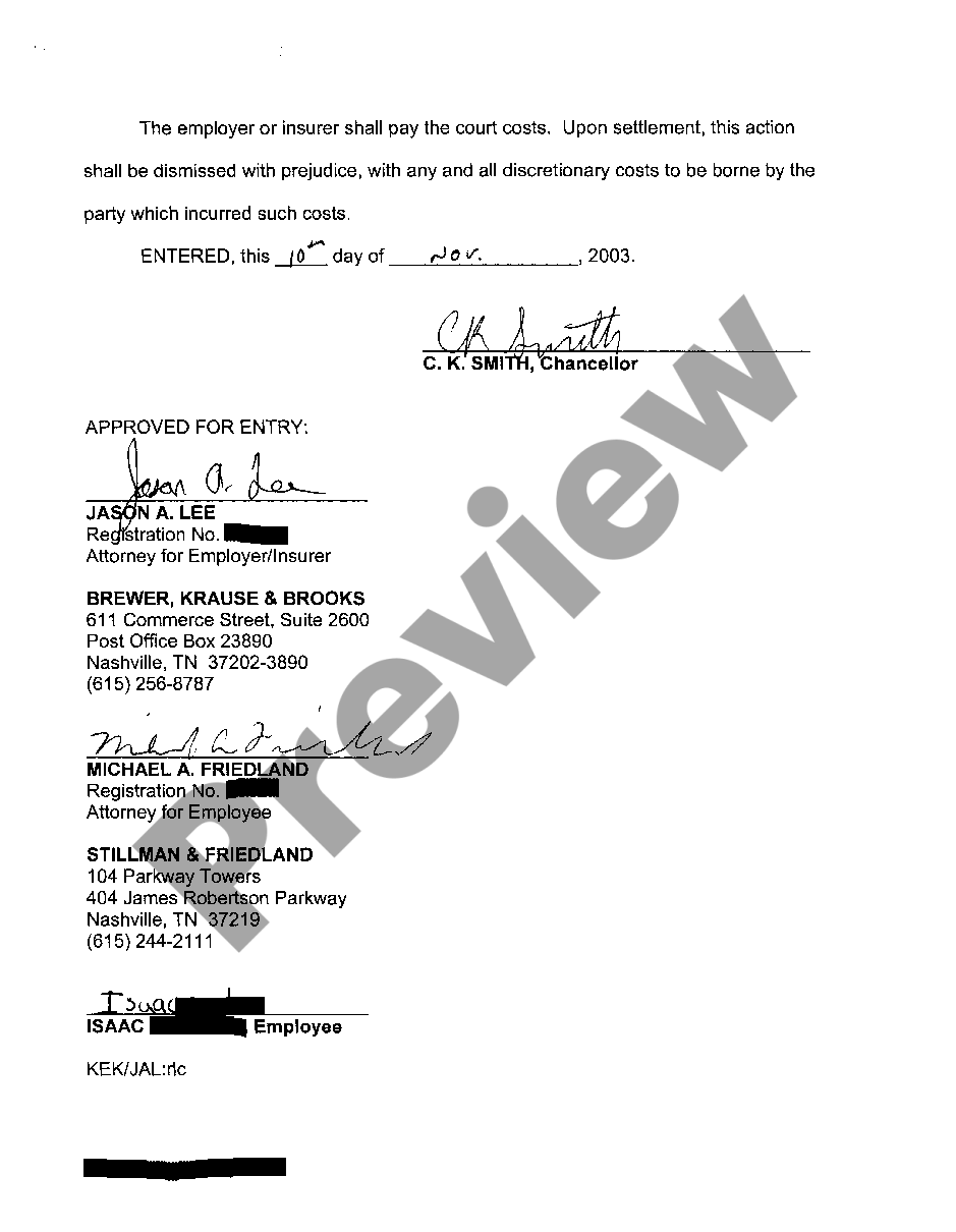 Brewer, Krause, Brooks & Chastain, PLLC Nashville, TN Office