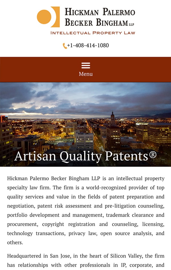 Hickman Palermo Becker Bingham LLP San Jose, CA Office