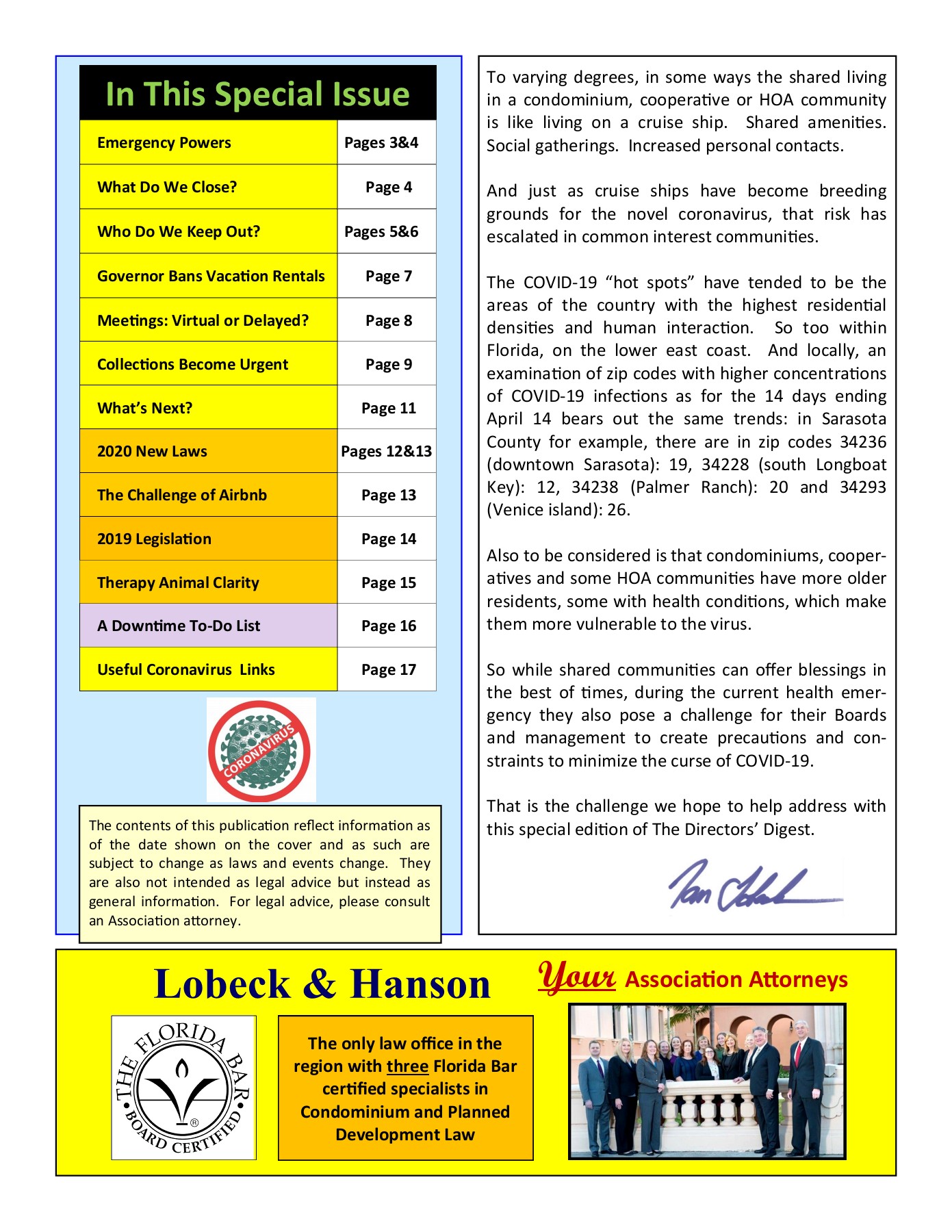 Lobeck & Hanson Sarasota, FL Office