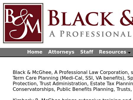 Black & McGhee, A Professional Law Corporation Escondido, CA Office