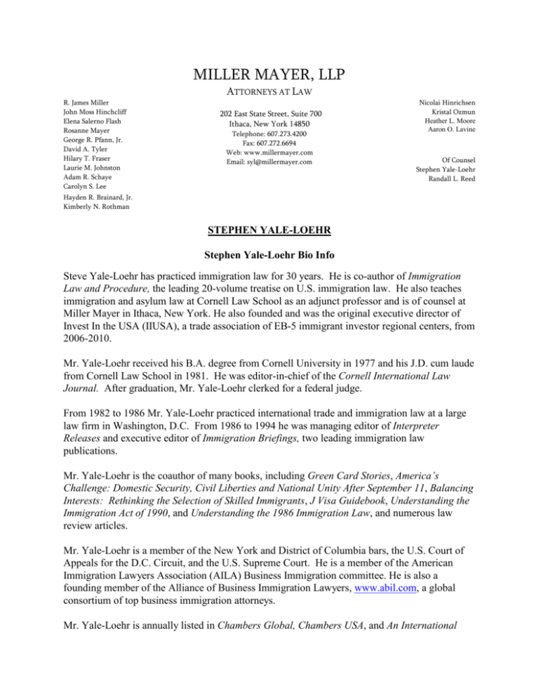 Miller Mayer, LLP Ithaca, NY Office