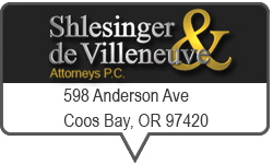 Shlesinger & deVilleneuve Attorneys PC Coos Bay, OR Office