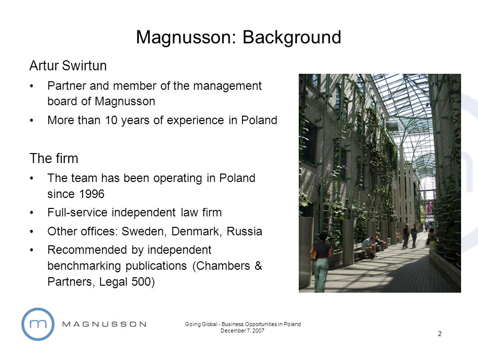 Magnusson Warsaw, Poland Office