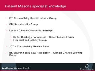 Pinsent Masons LLP London, United Kingdom Office