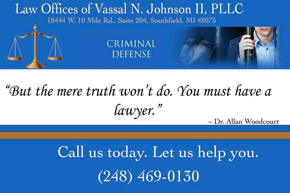LAW OFFICES OF VASSAL N. JOHNSON II PLLC Southfield,  Office