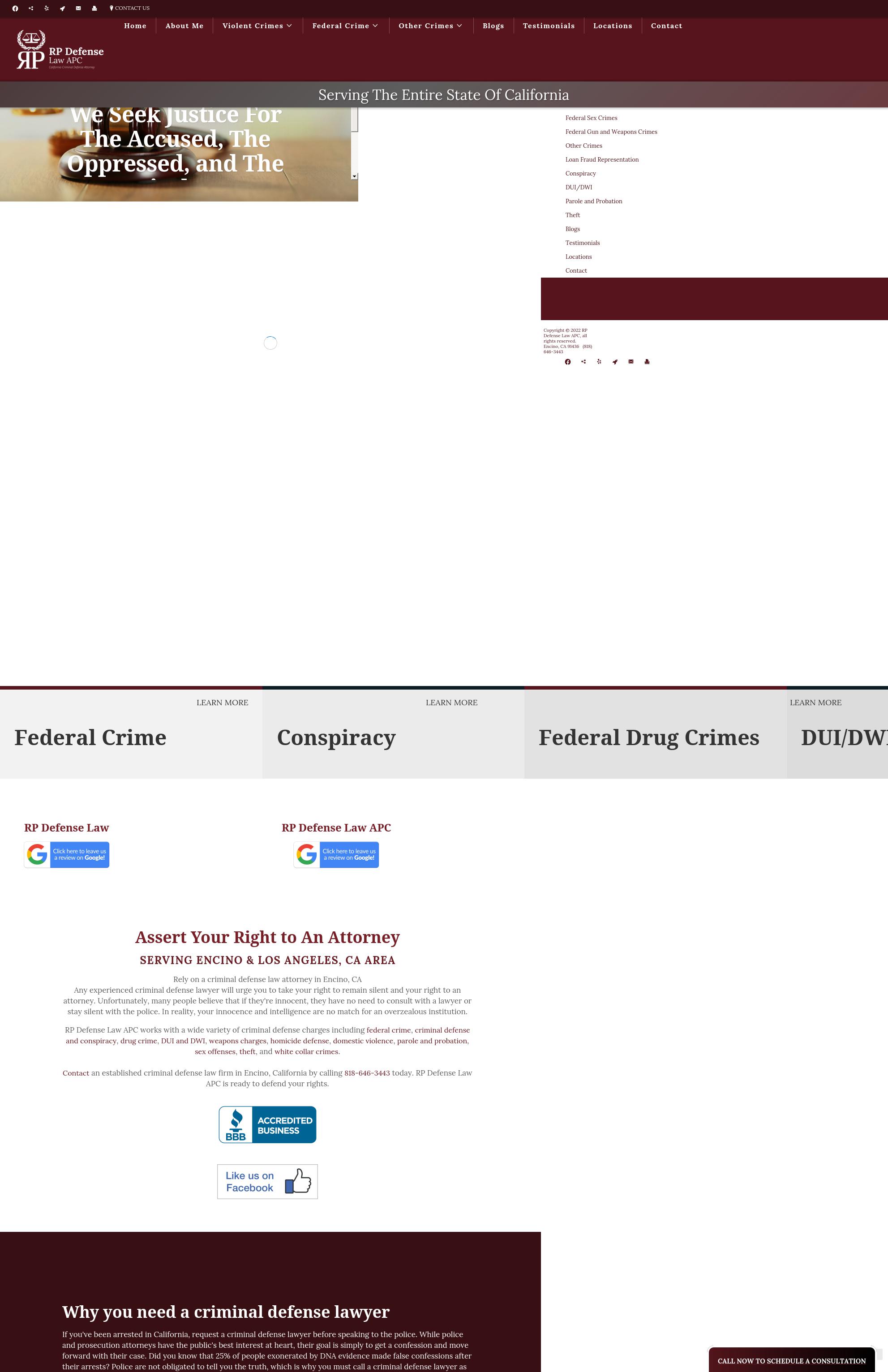 RP Defense Law APC Encino,  Office