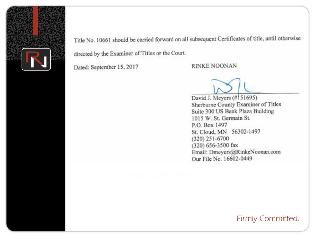 Rinke Noonan Attorneys at Law St Cloud, United States Office