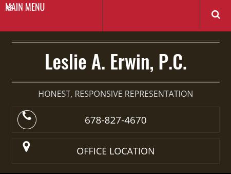 Leslie A. Erwin, P.C McDonough,  Office