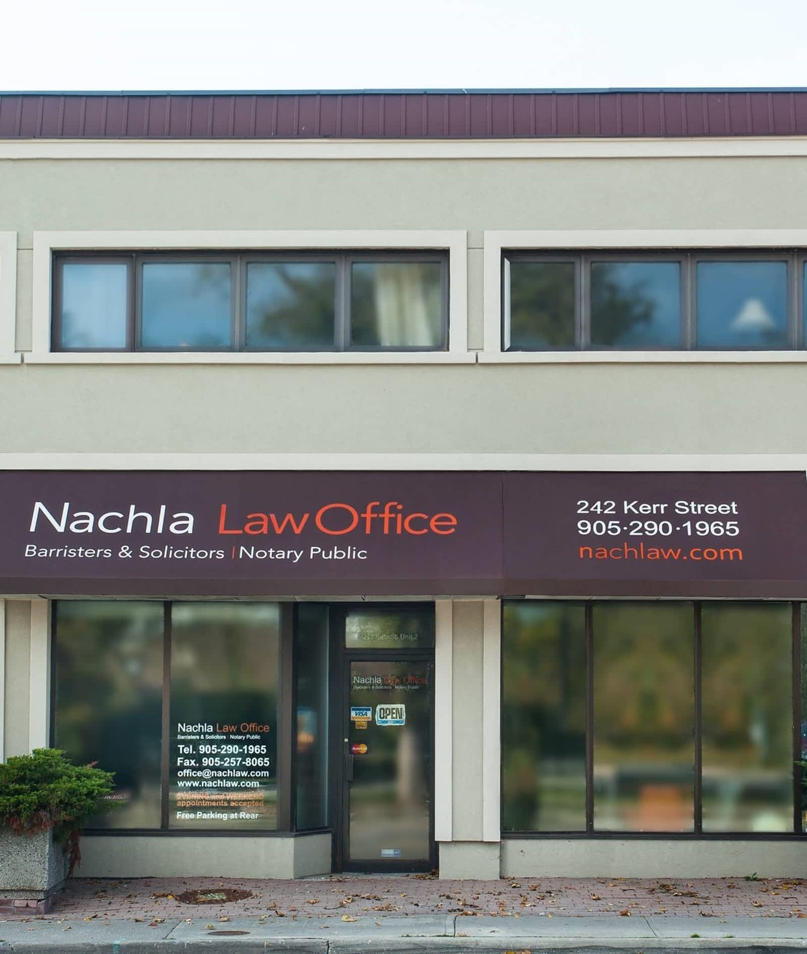 Nachla Law Office Oakville, Canada Office
