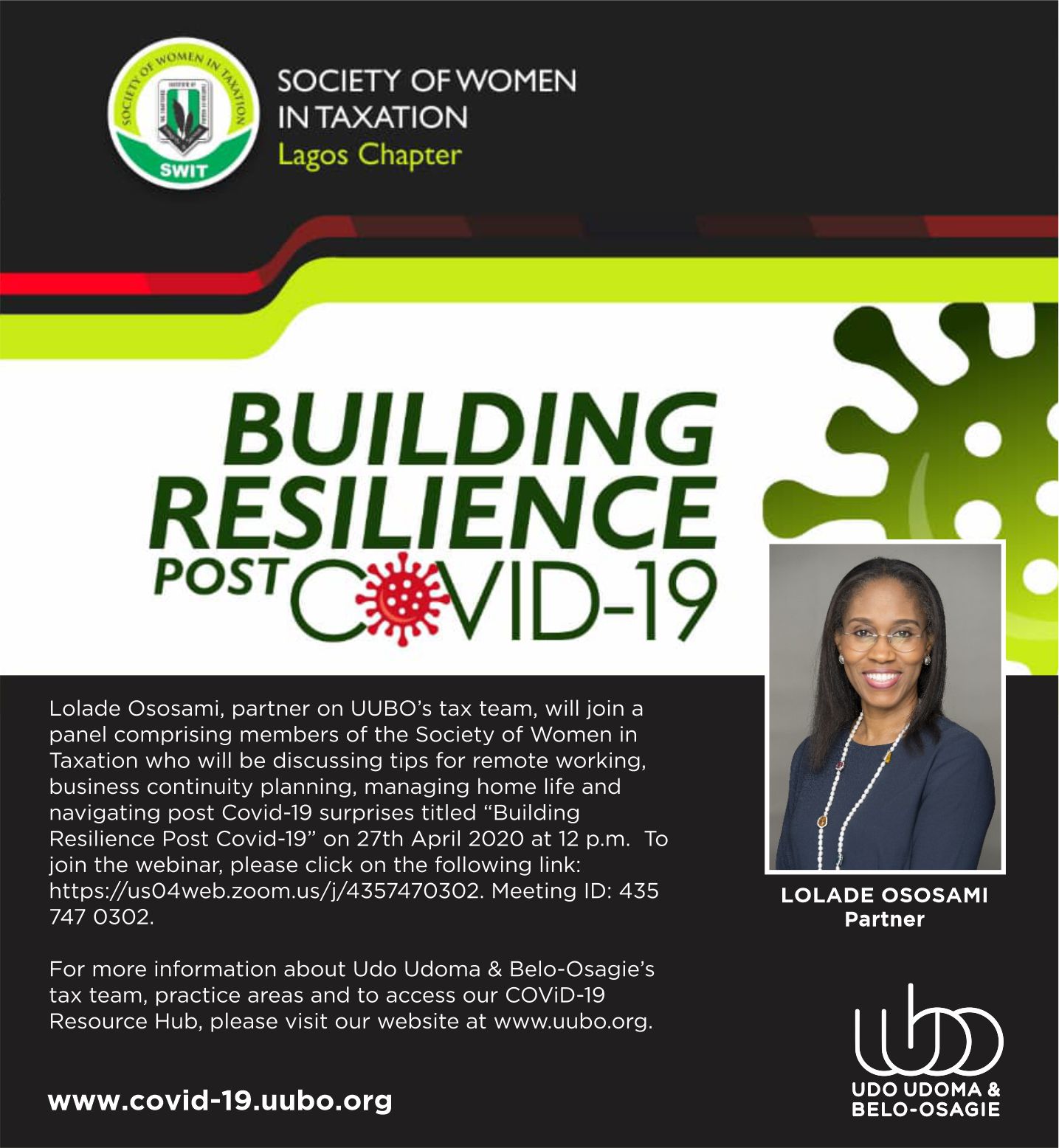 Udo Udoma & Belo-Osagie Lagos, Nigeria Office