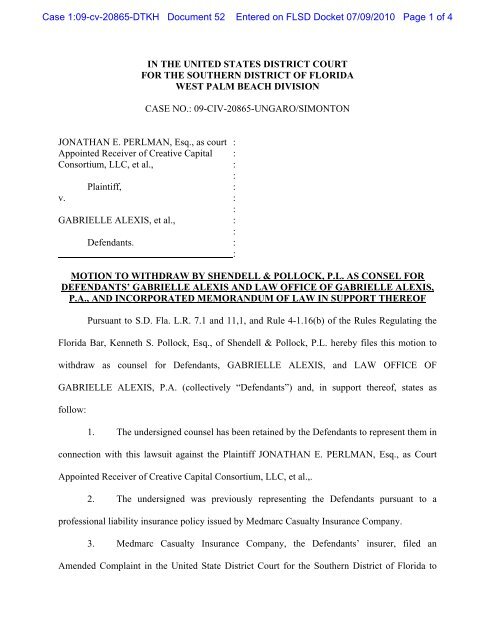 Shendell & Pollock, P.L Boca Raton, FL Office