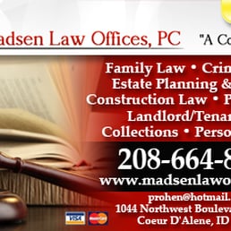 Madsen Law Offices, PC Coeur D Alene, ID Office